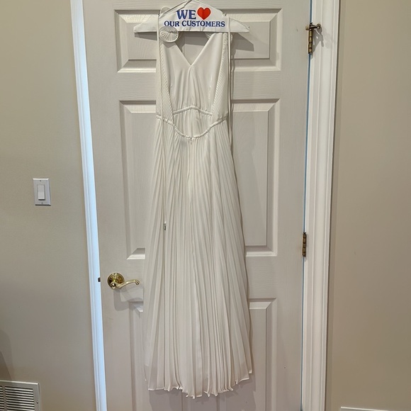 MILLY White Halter Top Dress - Picture 2 of 3